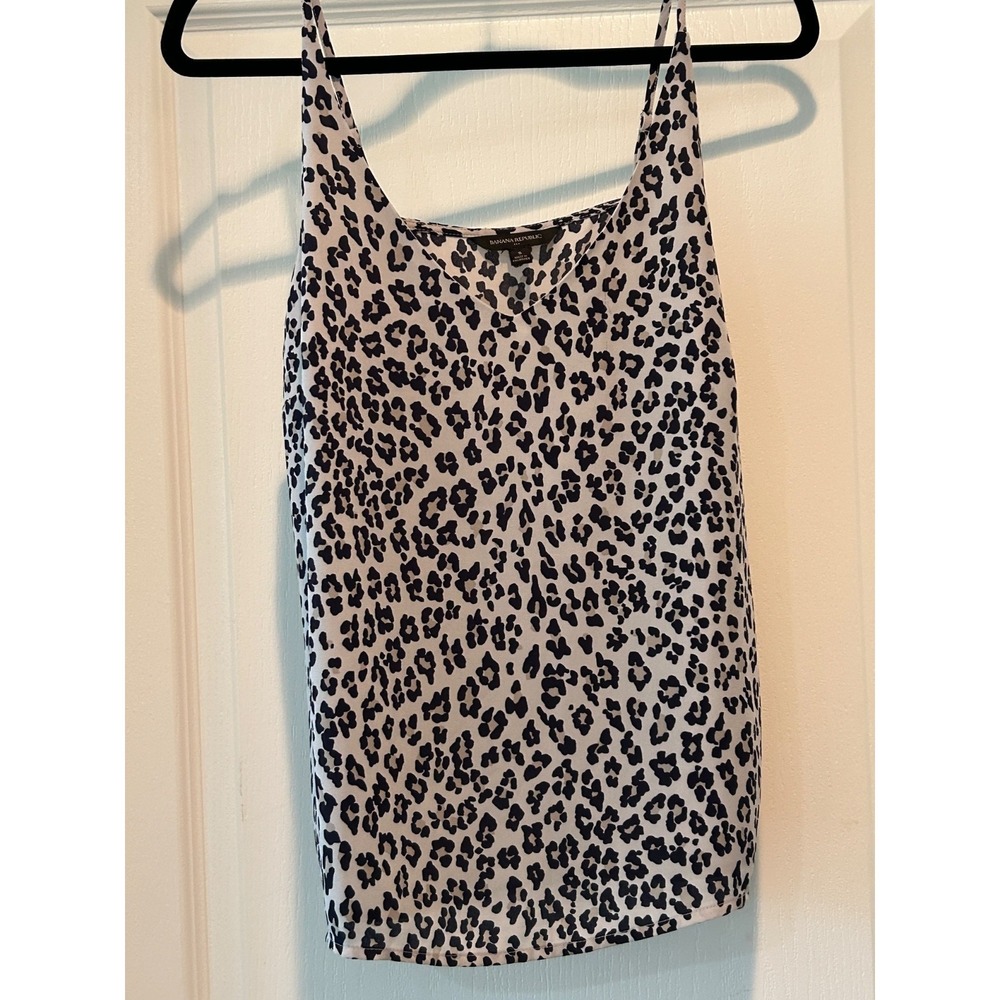 Banana Republic  Cheetah Print Cami Top Small Whimsy Goth Witchy